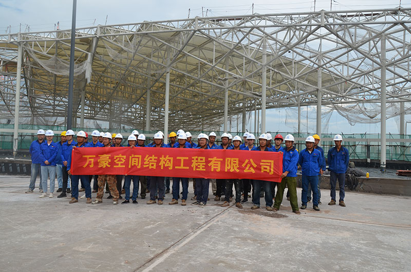 萬豪空間結構員工到杭州亞運會棒(壘)球體育文化中心膜結構項目學習交流