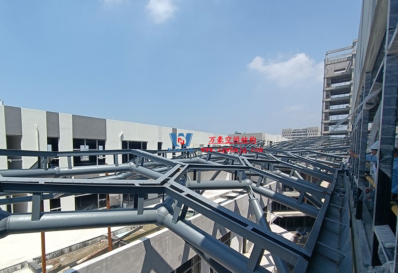 嘉興長安里ETFE氣枕鋼膜結構頂棚工程現場學習觀摩會 嘉興長安里ETFE氣枕鋼膜結構頂棚工程現場學習觀摩會