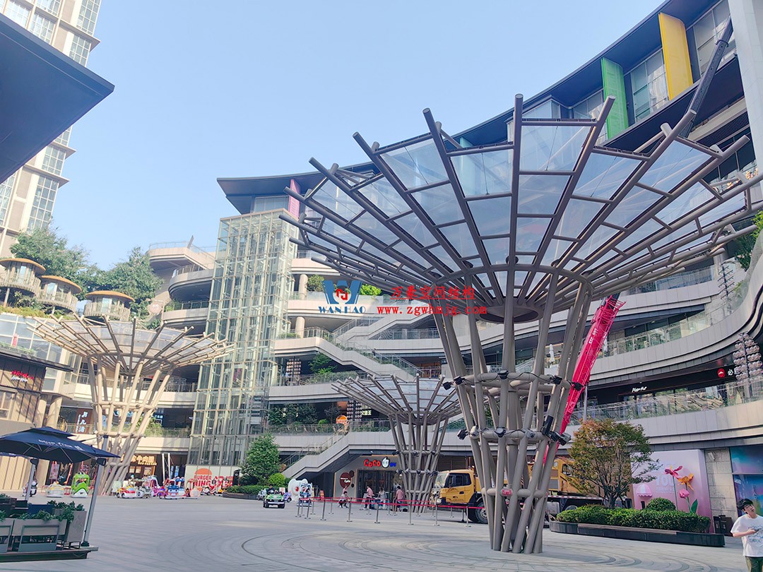 閃爍在建筑廣場之中的絢麗花朵—ETFE膜結構景觀小品 閃爍在建筑廣場之中的絢麗花朵—ETFE膜結構景觀小品