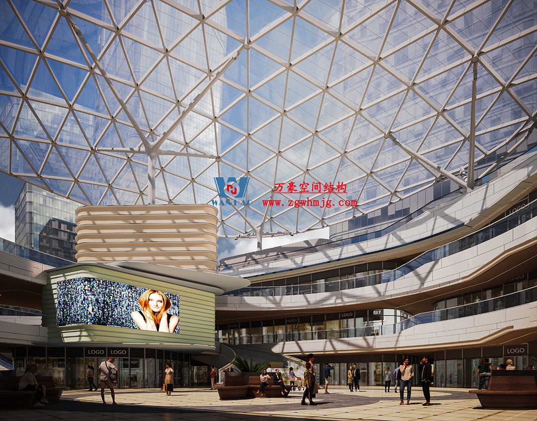 擁有夢幻外衣的ETFE膜結構商業天幕 擁有夢幻外衣的ETFE膜結構商業天幕