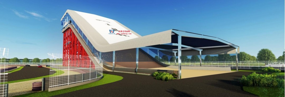 馭風(fēng)逐沙，織就賽道美學(xué)——比亞迪紹興嵊州賽車場干拔沙坡觀景平臺鋼膜結(jié)構(gòu)