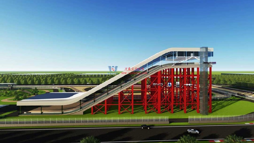 比亞迪賽車(chē)場(chǎng)驚現(xiàn)“風(fēng)之翼”！又一座PTFE膜結(jié)構(gòu)干拔沙坡頂棚拔地而起