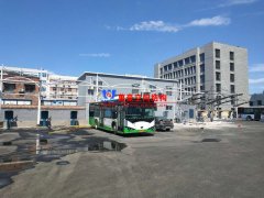 安陽市北廠街、彰德路公交充電樁雨棚膜結(jié)構(gòu)接近尾聲
