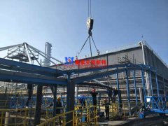 平湖衛星石化污水廠膜結構加蓋密封系統工程施工中